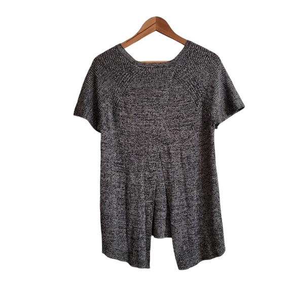 Eileen Fisher Women's Split Back Short Sleeve Sweater Size Large Hemp Blend - Picture 4 of 7